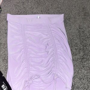 Fashion Nova Lilac Ruched Pencil Skirt